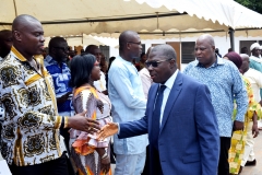 Director of RCC and Greater Accra Regional Minister exchanging pleasantries
